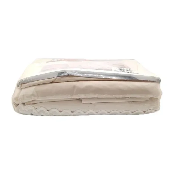 Vintage Martex Sheet KING Set Pipeline Lace Eyelet Ecru Off-White NOS Sealed New - Picture 5 of 13